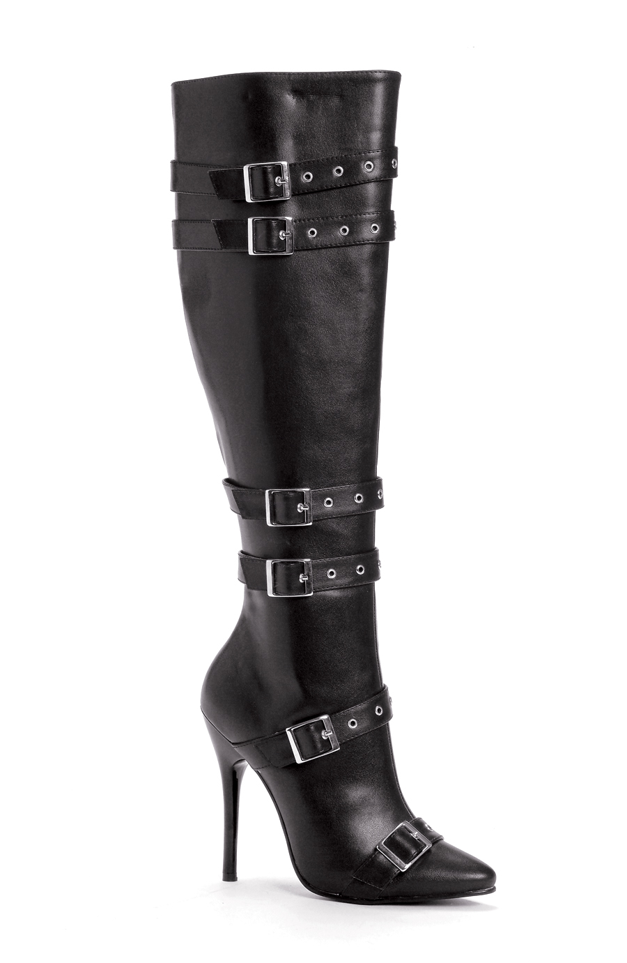 Lexi - 5 Inch Stiletto Boots with Buckle Straps